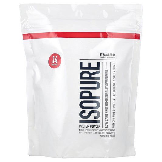 Isopure, Low Carb Protein Powder, Strawberry, 1 lb (454 g)