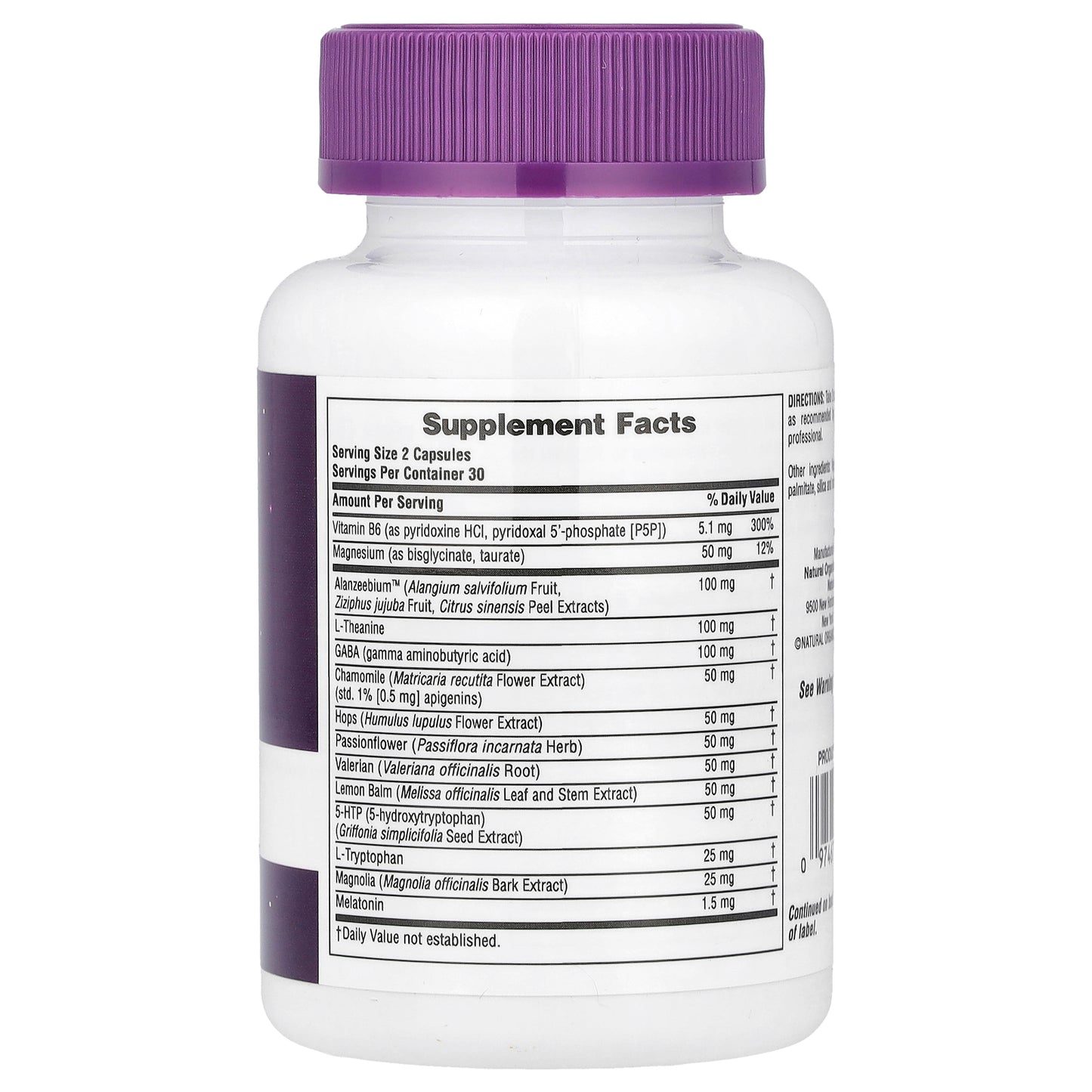 NaturesPlus, Dreaminol®, Stress & Sleep Complex with Melatonin, 60 Capsules