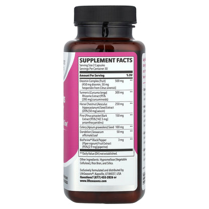 LifeSeasons, Therapeutics, Leg Veins Tone-R™, 60 Veg Capsules