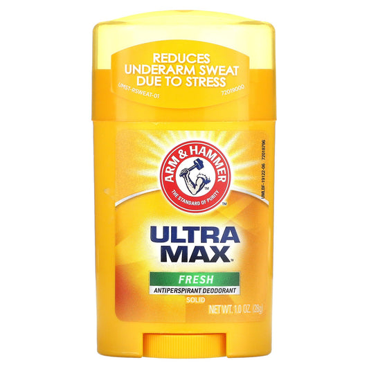 Arm & Hammer, UltraMax, Antiperspirant Solid Deodorant, For Men, Fresh, 1.0 oz (28 g)