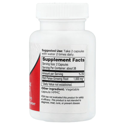 Dairyland Ginseng, Red Panax Ginseng, 500 mg, 75 Capsules