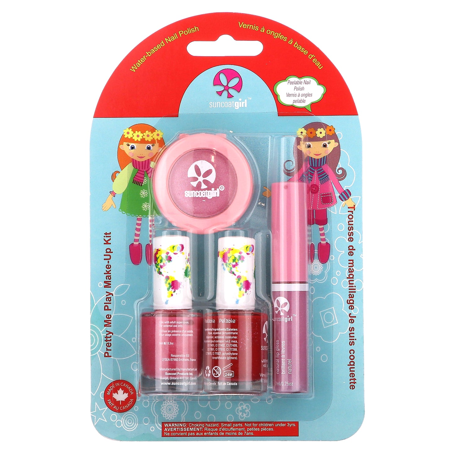 SuncoatGirl, Pretty Me Play Make-Up Kit, Angel, 4 Piece Kit