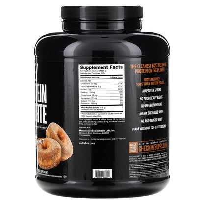 NutraBio, Whey Protein Isolate, Cinnamon Sugar Donut, 5 lb (2,268 g)