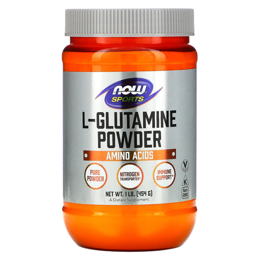 NOW Foods, Sports, L-Glutamine Powder, 1 lbs (454 g)