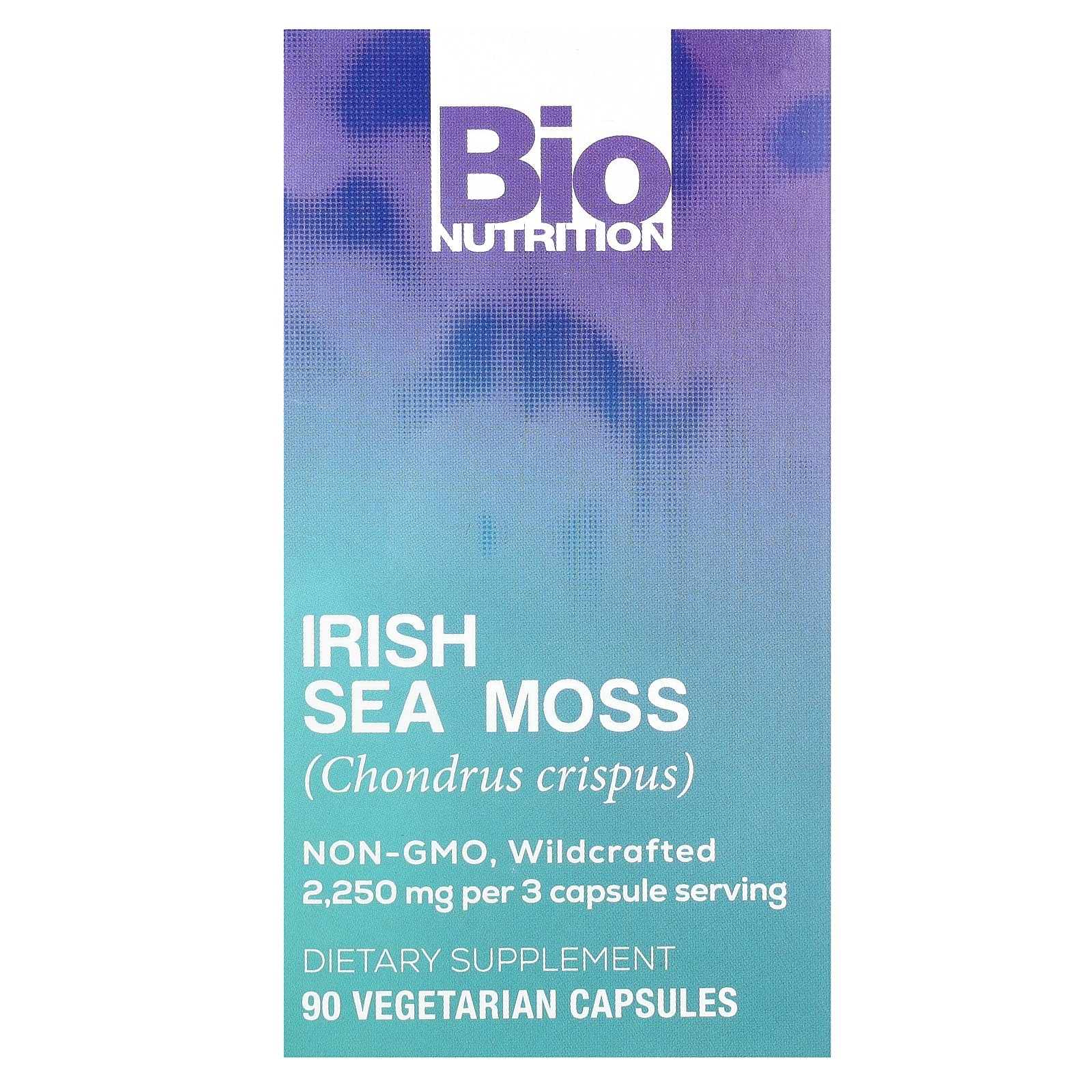 Bio Nutrition, Irish Sea Moss, 90 Vegetarian Capsules (750 mg per Capsule)