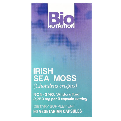 Bio Nutrition, Irish Sea Moss, 90 Vegetarian Capsules (750 mg per Capsule)