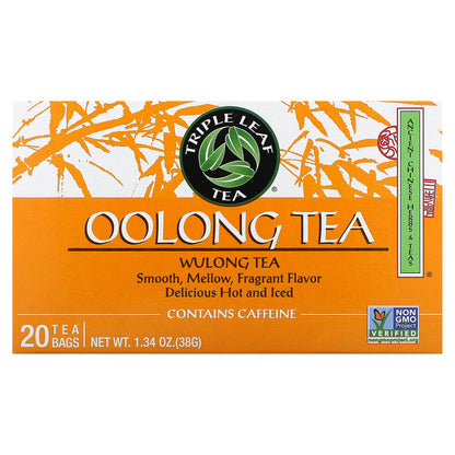 Triple Leaf Tea, Wulong Oolong Tea, 20 Tea Bags, 1.34 oz (38 g)