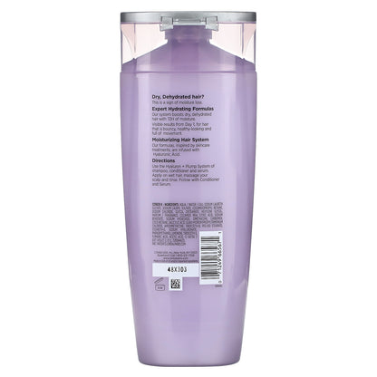 L'Oréal, Elvive, Hyaluron + Plump, 72H Hydrating Shampoo, Dry, Dehydrated Hair, 12.6 fl oz (375 ml)