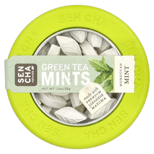 Sencha Naturals, Green Tea Mints, Moroccan Mint, 1.2 oz (35 g)