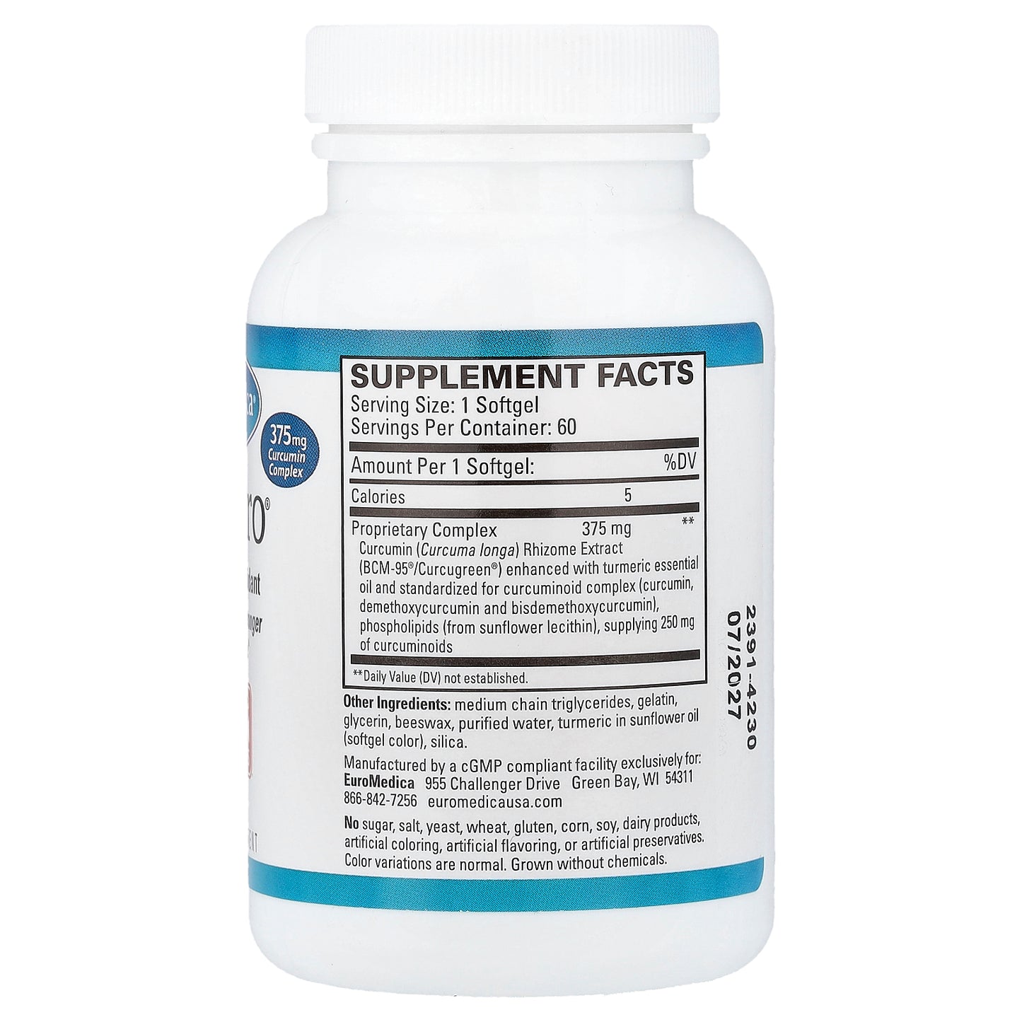 EuroMedica, CuraPro®, 60 Softgels