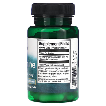 Swanson, L-Glutamine, 500 mg, 60 Veggie Caps