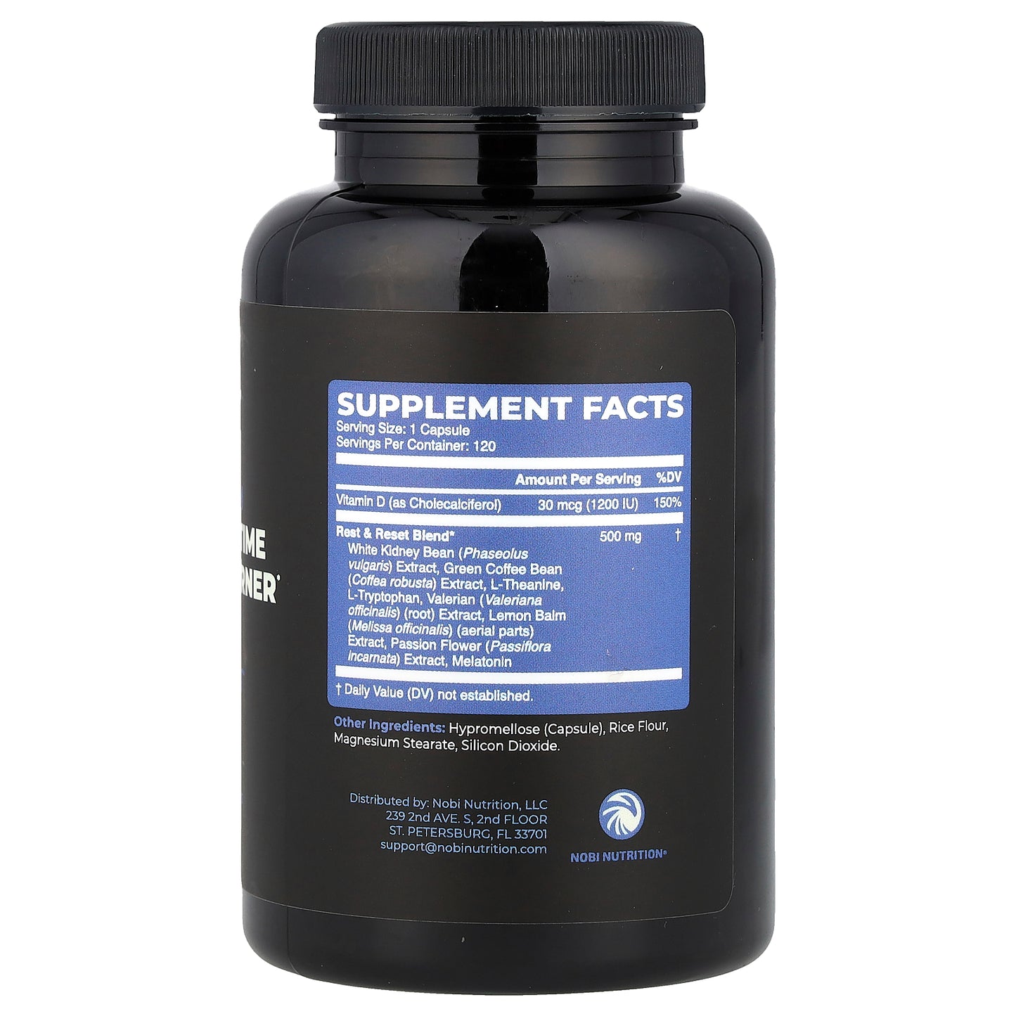 Nobi Nutrition, Premium Night Time Fat Burner, 120 Capsules