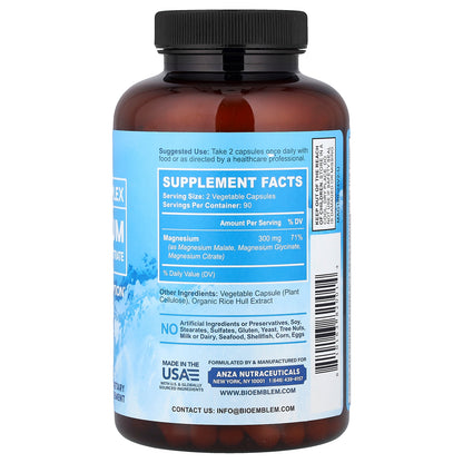 BioEmblem, Triple Complex Magnesium, 180 Veggie Caps (150 mg per Capsule)