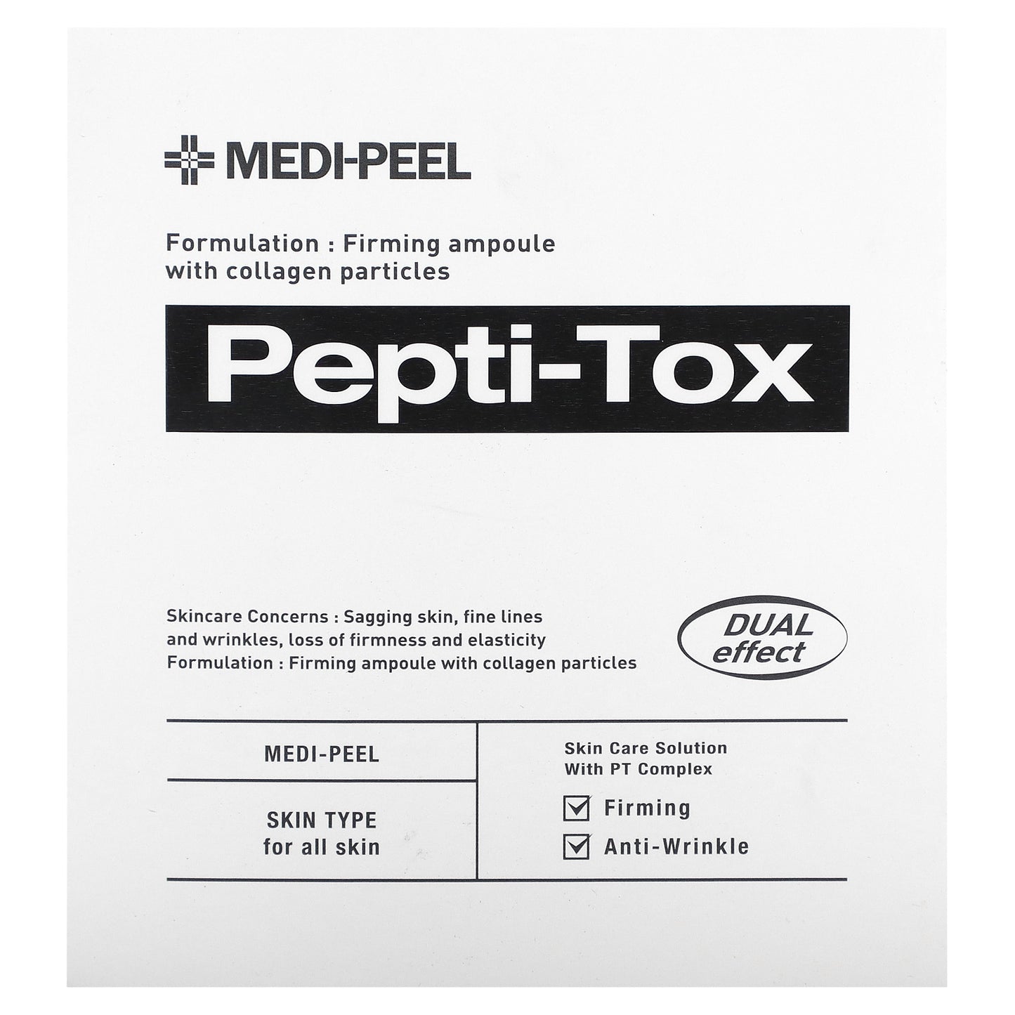 Medi-Peel, Pepti-Tox, Firming Ampoule With Collagen Particles, 1.18 fl oz (35 ml)