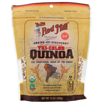 Bob's Red Mill, Organic Tri-Color Quinoa, Whole Grain, 13 oz (369 g)
