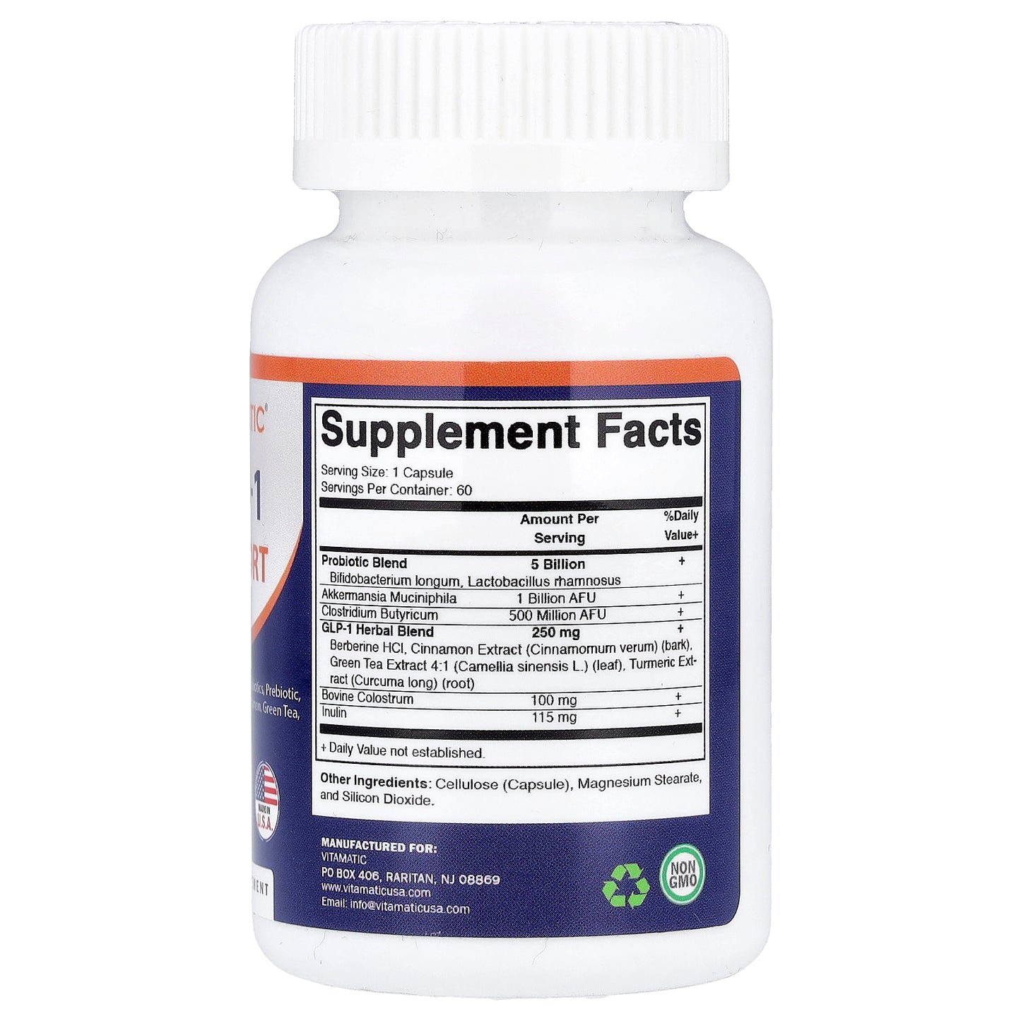 Vitamatic, GLP-1 Support, 60 Capsules