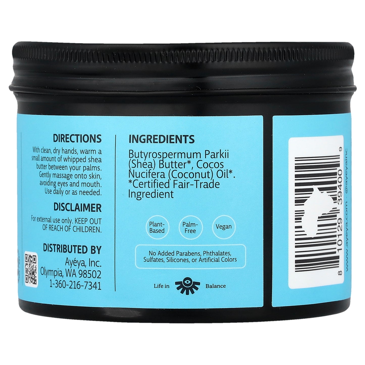 Ayeya, Whipped Body Butter, Fragrance-Free, 5 oz (141 g)