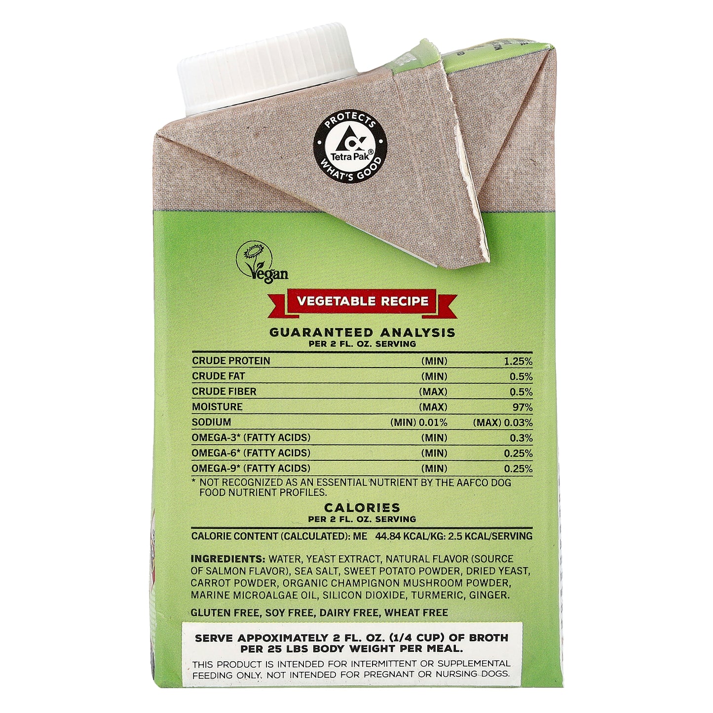 Brutus Bone Broth, Skin & Coat, Vegetable Recipe, For Dogs of All Ages, Salmon, 16.9 fl oz (500 ml)