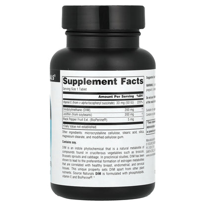 Source Naturals, DIM, 200 mg, 30 Tablets