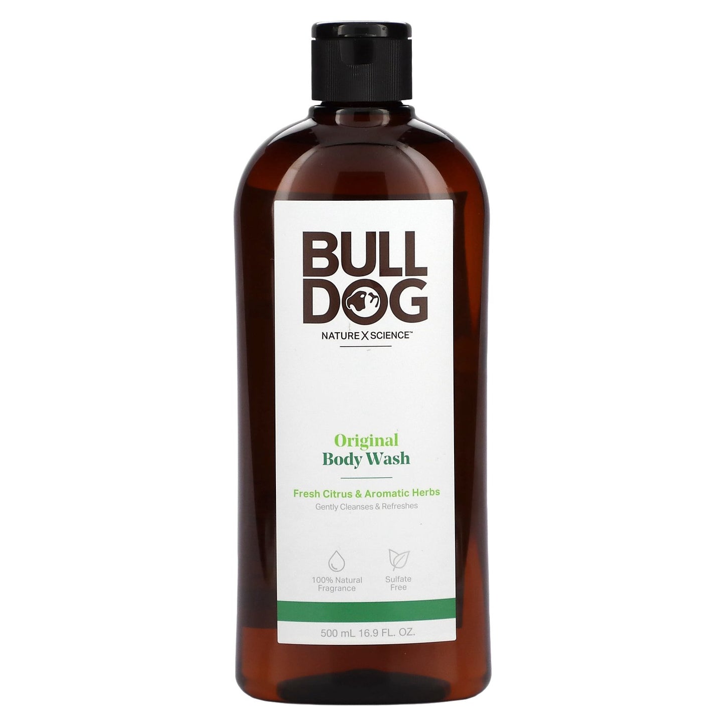 Bulldog Skincare For Men, Body Wash, Original, 16.9 fl oz (500 ml)