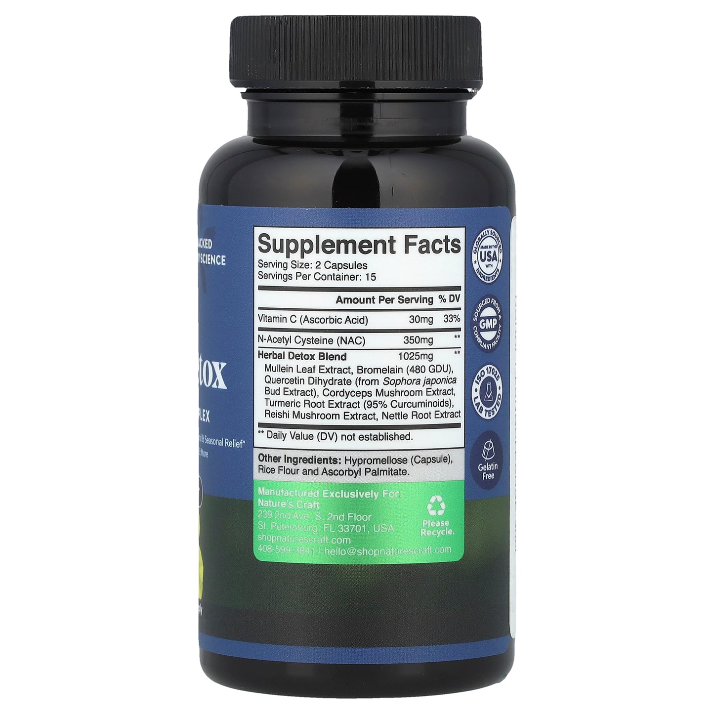 Nature's Craft, Lung Detox, 30 Capsules