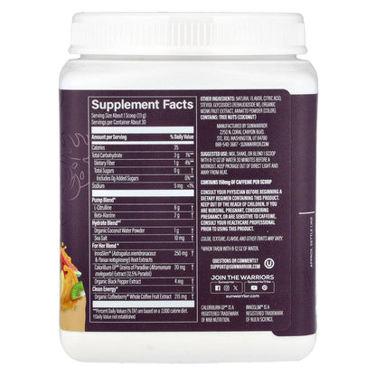 Sunwarrior, Sport, Active Pre-Workout For Her, Citrus Sunrise, 13.5 oz (384 g)