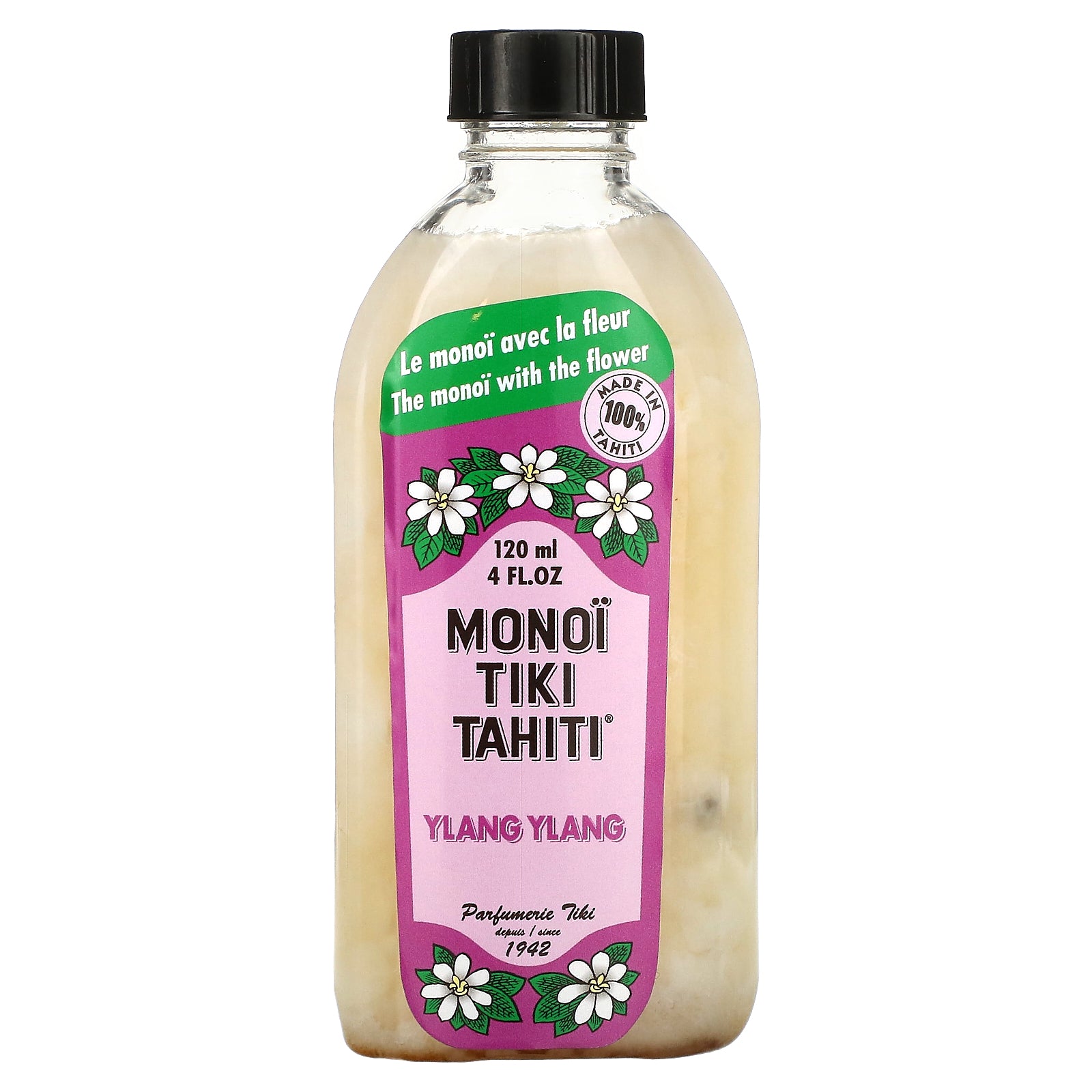 Monoi Tiare Tahiti, Coconut Oil, Ylang Ylang, 4 fl oz (120 ml)