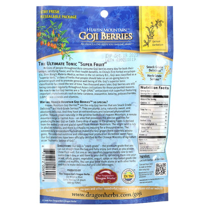 Dragon Herbs, Heaven Mountain Goji Berries, 8 oz (227 g)