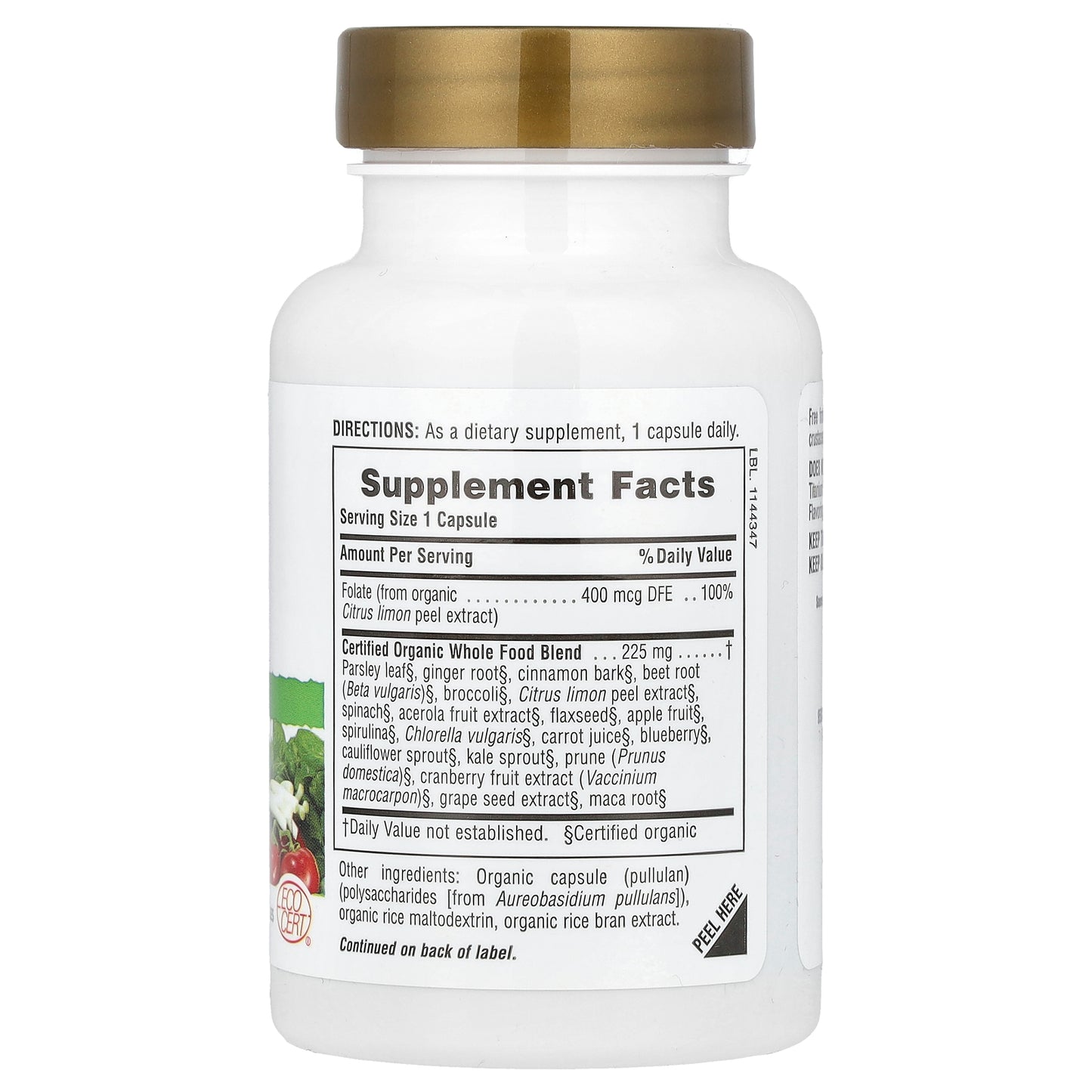 NaturesPlus, Source of Life®, Garden, Folate, 60 Vegan Capsules