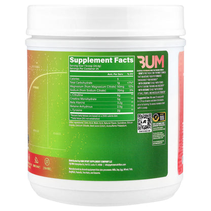 Raw Nutrition, Bum Essentials, Essential Performance, Non-Stim Training Formula, Strawberry Kiwi , 21.52 oz (610 g)