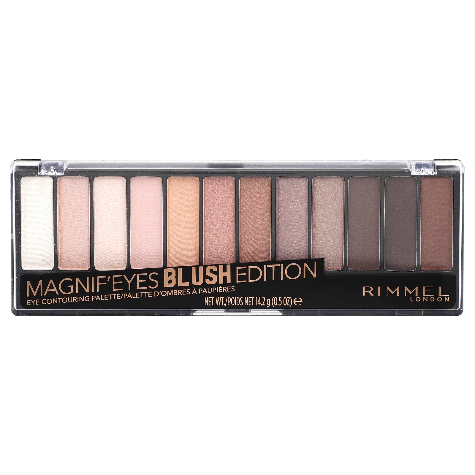 Rimmel London, Magnif'Eyes, Eye Contouring Palette, 002 Blush Edition, 0.5 oz (14.2 g)