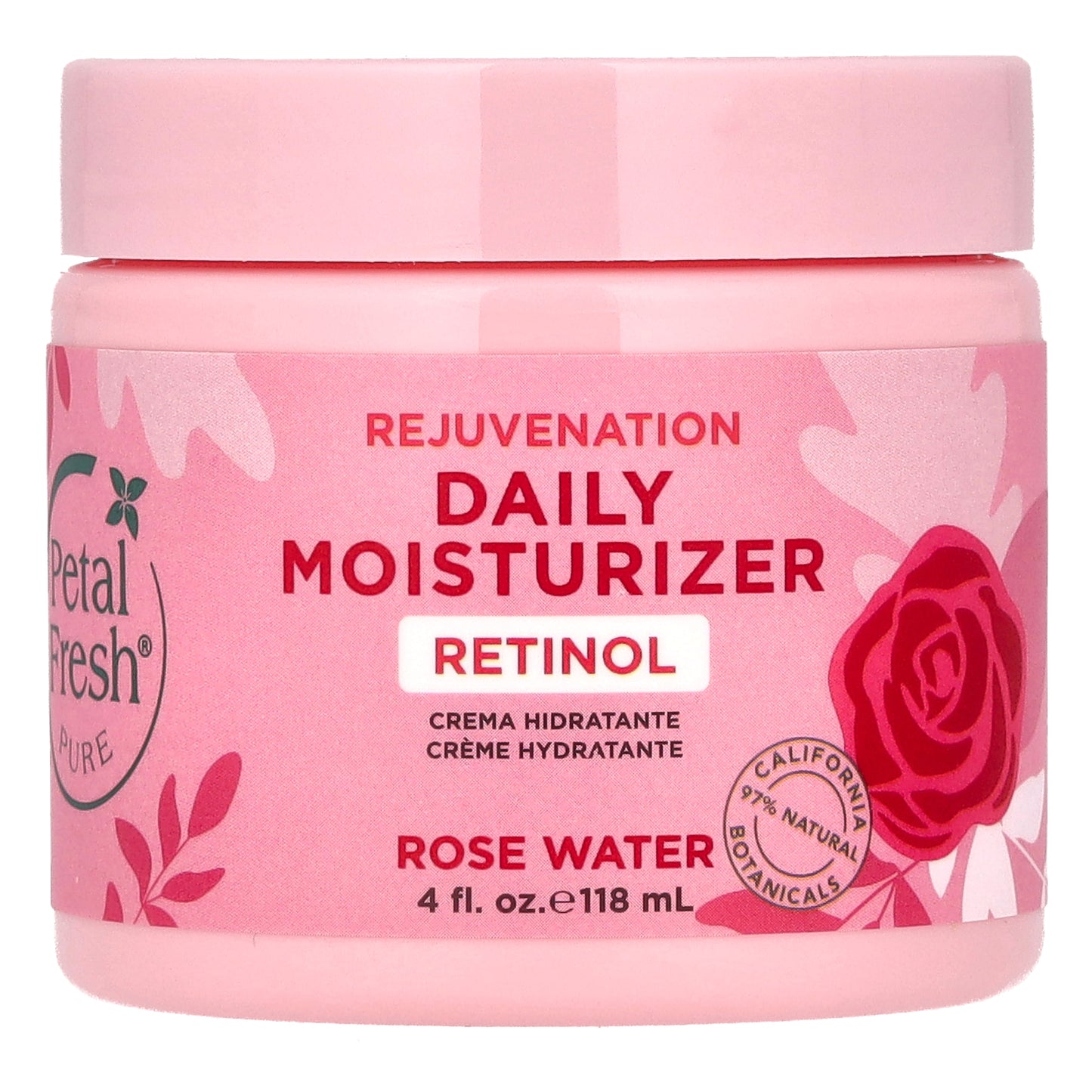 Petal Fresh, Pure, Rejuvenation Daily Moisturizer, Rose Water, 4 fl oz (118 ml)