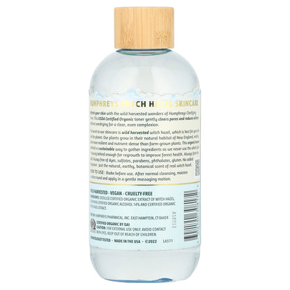 Humphreys, Witch Hazel, Clarifying Toner, 8 fl oz (236 ml)