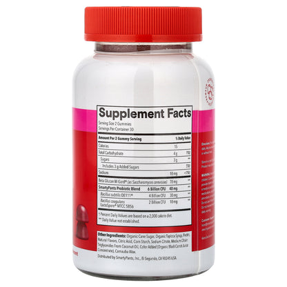 SmartyPants, Digestive, Probiotic & Prebiotic Gummies, Grape, 60 Gummies
