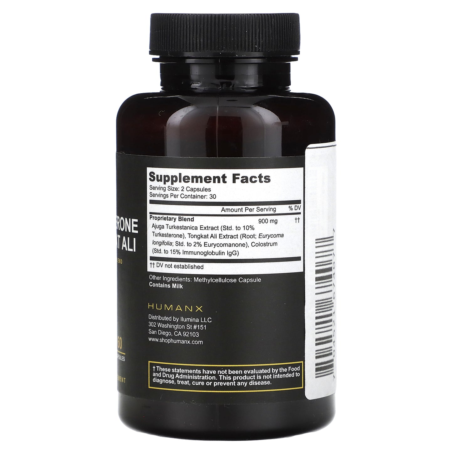 Humanx, Turkesterone & Tongkat Ali, 60 Capsules