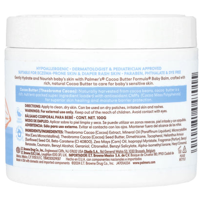 Palmer's, Baby, Cocoa Butter Formula® with Vitamin E, Cocoa Butter Baby Balm, 3.5 oz (100 g)