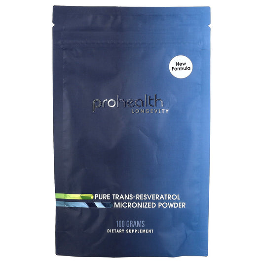 ProHealth Longevity, Pure Trans-Resveratrol Micronized Powder, 100 g