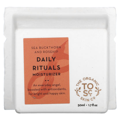 The Organic Skin Co., Daily Rituals Moisturizer, Sea Buckthorn and Rosehip, 1.7 fl oz (50  ml)