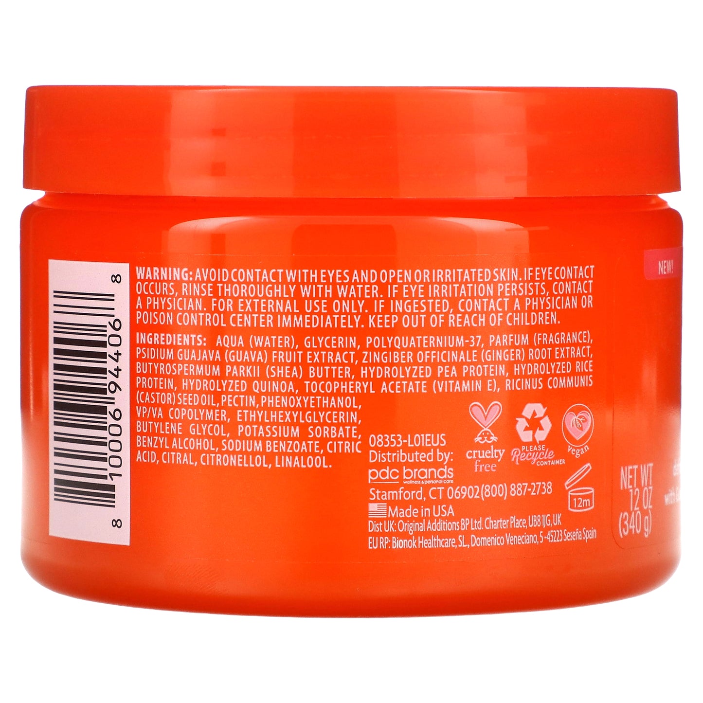 Cantu, Guava Style & Strengthen, Cream Gel, 12 oz (340 g)