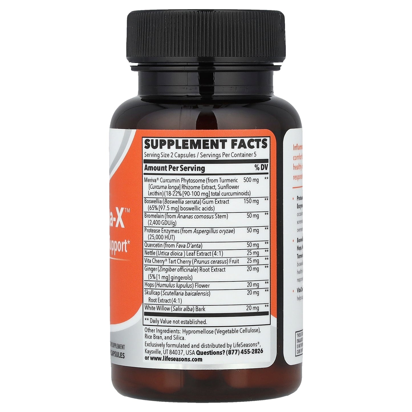 LifeSeasons, Therapeutics, Inflamma-X™, 10 Veg Capsules