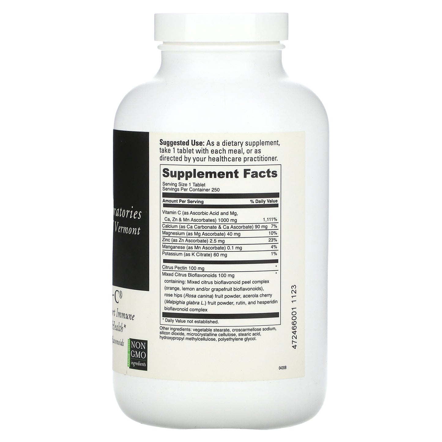 DaVinci Laboratories, Davinci Poten-C, 250 Tablets