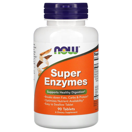 NOW Foods, Super Enzymes, 90 Tablets