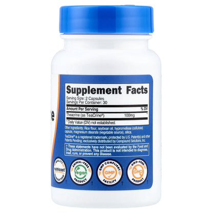 Nutricost, Theacrine as Teacrine®, 60 Capsules (50 mg per Capsule)