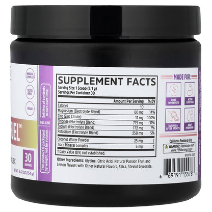 Zhou Nutrition, Hydro-Fuel™, Advanced Electrolyte Complex, Passionfruit Lemonade, 5.43 oz (154 g)