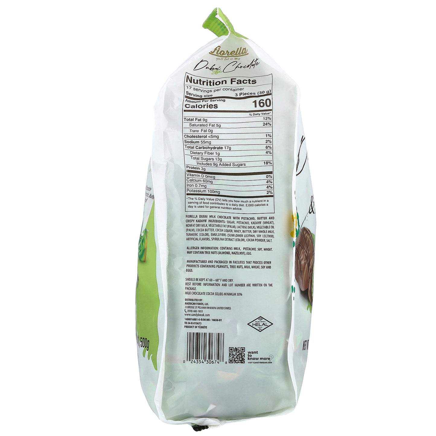 Fiorella, Dubai Chocolate Truffles, 17.64 oz (500 g)