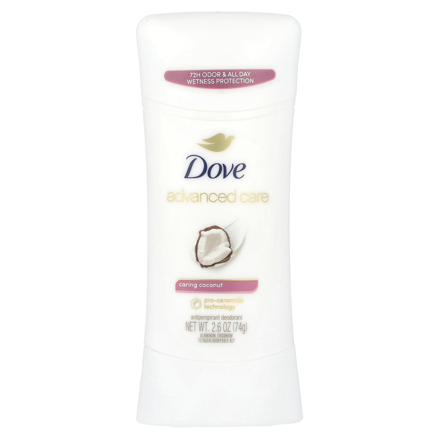 Dove, Advanced Care, Antiperspirant Deodorant, Caring Coconut, 2.6 oz (74 g)