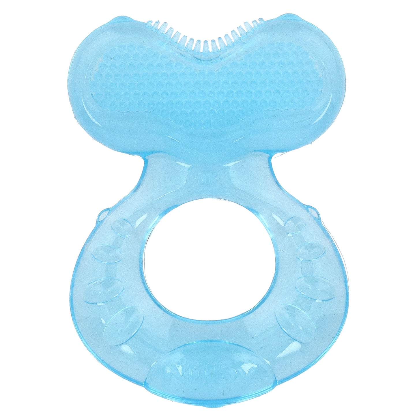Nuby, Teethe-eez, Silicone Teether, 3+ Months, Blue, 1 Count