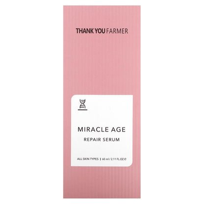 Thank You Farmer, Miracle Age, Repair Serum, All Skin Types, 2.11 fl oz (60 ml)