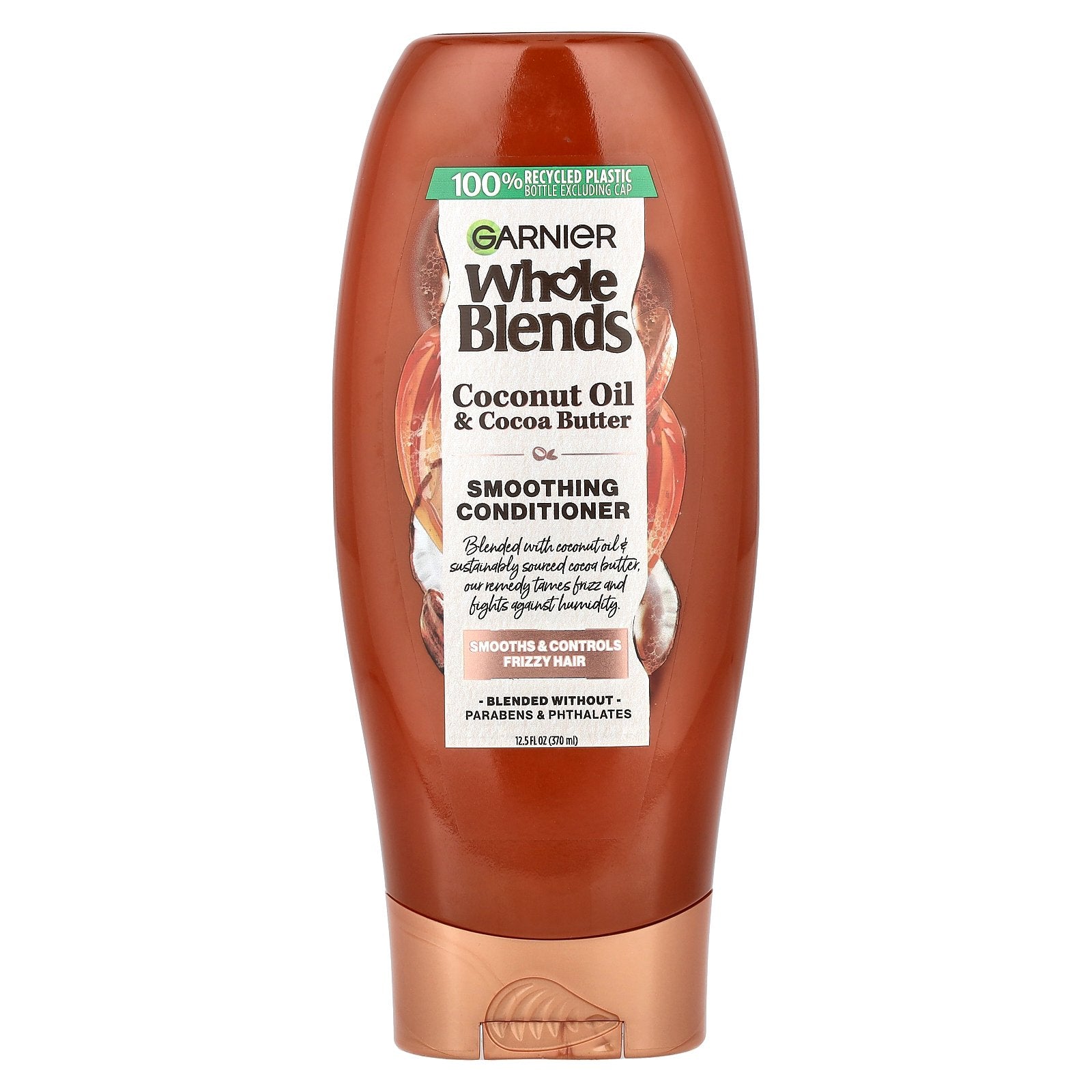 Garnier, Whole Blends, Smoothing Conditioner, Coconut Oil & Cocoa Butter, 12.5 fl oz (370 ml)
