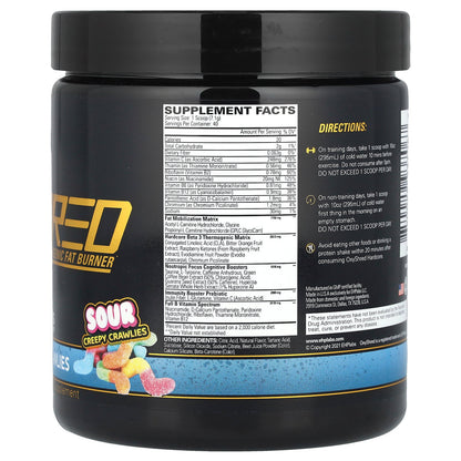 EHPlabs, OxyShred Hardcore, Thermogenic Fat Burner, Sour Creepy Crawlies, 10.02 oz (284 g)